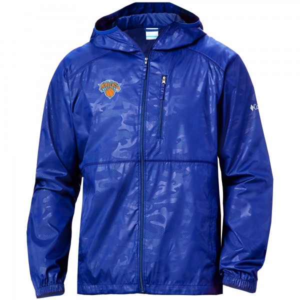 Ветровка на молнии New York Knicks Columbia Camo Flash Forward - Blue