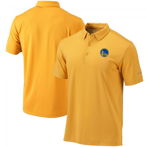 Golden State Warriors Columbia Gold Omni-Wick Drive Polo
