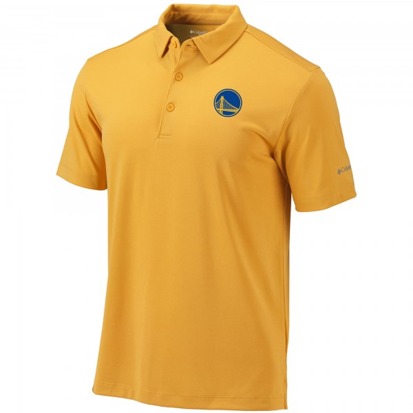 Golden State Warriors Columbia Gold Omni-Wick Drive Polo