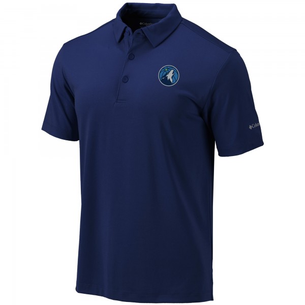 Поло Minnesota Timberwolves Columbia Logo Omni-Wick Drive - Navy