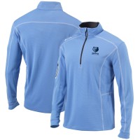 Толстовка на короткой молнии Memphis Grizzlies Columbia Shotgun Omni-Wick - Light Blue