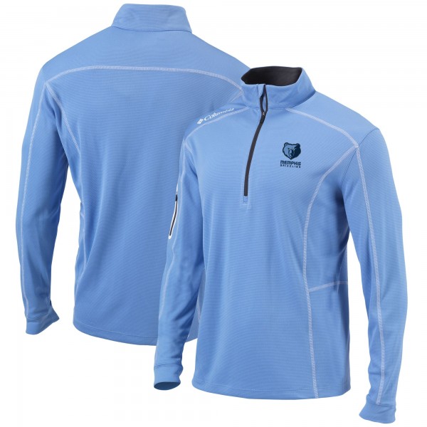 Толстовка на короткой молнии Memphis Grizzlies Columbia Shotgun Omni-Wick - Light Blue