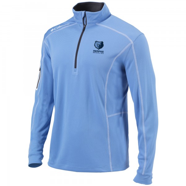 Толстовка на короткой молнии Memphis Grizzlies Columbia Shotgun Omni-Wick - Light Blue