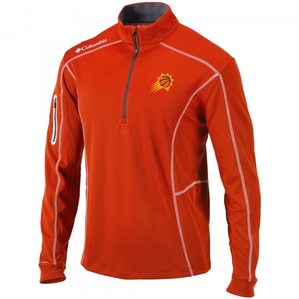 Толстовка на короткой молнии Phoenix Suns Columbia Shotgun Omni-Wick - Orange