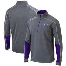 Кофта на короткой молнии Charlotte Hornets Columbia Omni-Wick Shotgun 2.0 - Heathered Gray/Purple