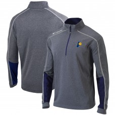 Кофта на короткой молнии Indiana Pacers Columbia Omni-Wick Shotgun 2.0 - Heathered Gray/Navy