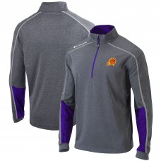 Кофта на короткой молнии Phoenix Suns Columbia Omni-Wick Shotgun 2.0 - Heathered Gray/Purple