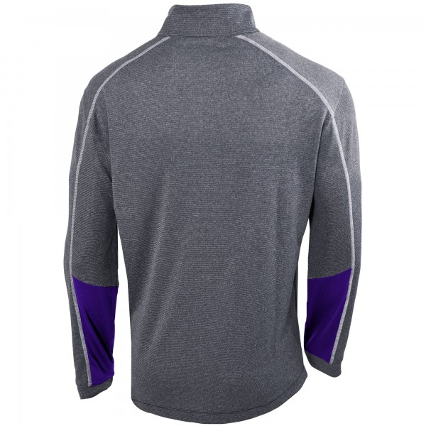 Кофта на короткой молнии Phoenix Suns Columbia Omni-Wick Shotgun 2.0 - Heathered Gray/Purple