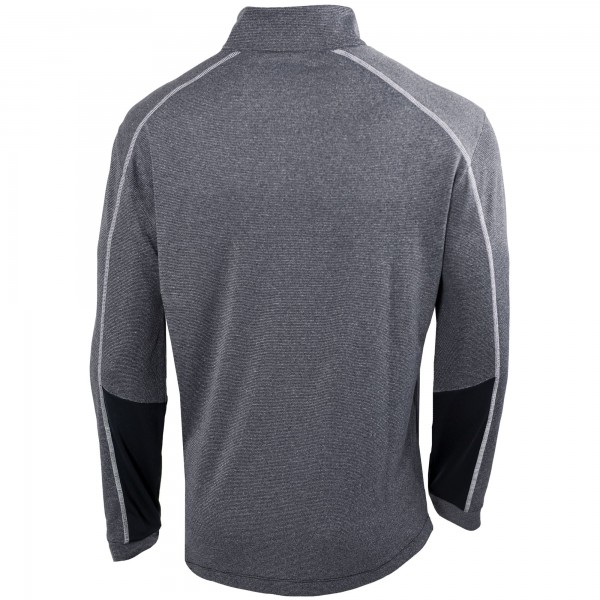 Кофта на короткой молнии San Antonio Spurs Columbia Omni-Wick Shotgun 2.0 - Heathered Gray/Black