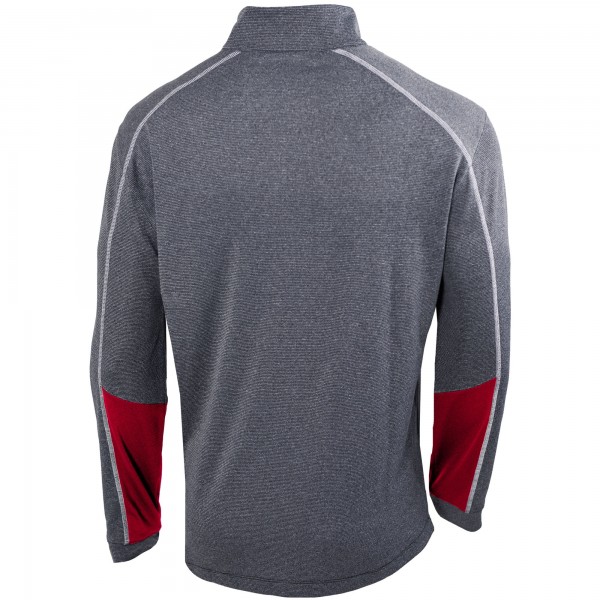 Кофта на короткой молнии Toronto Raptors Columbia Omni-Wick Shotgun 2.0 - Heathered Gray/Red