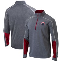 Кофта на короткой молнии Washington Wizards Columbia Omni-Wick Shotgun 2.0 - Heathered Gray/Red