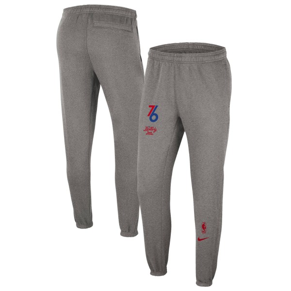 Спортивные штаны Philadelphia 76ers Nike 2022/23 City Edition Courtside Brushed Fleece - Heather Charcoal
