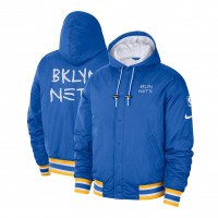 Куртка Brooklyn Nets Nike 2022/23 City Edition Courtside Bomber - Royal/White