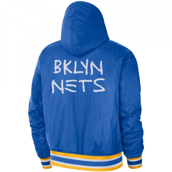 Куртка Brooklyn Nets Nike 2022/23 City Edition Courtside Bomber - Royal/White