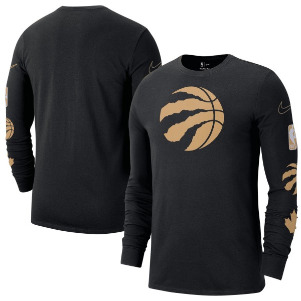 Футболка с длинным рукавом Toronto Raptors Nike 2022/23 City Edition Essential Expressive - Black