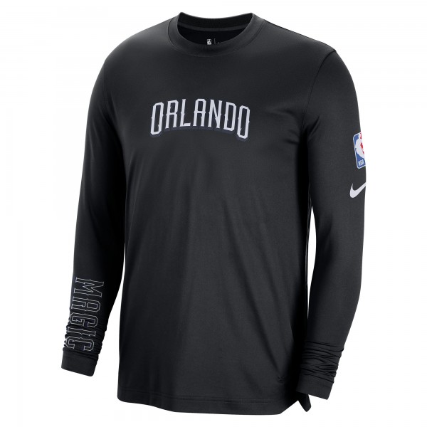 Футболка с длинным рукавом Orlando Magic Nike 2022/23 City Edition Pregame Warmup Shooting - Black