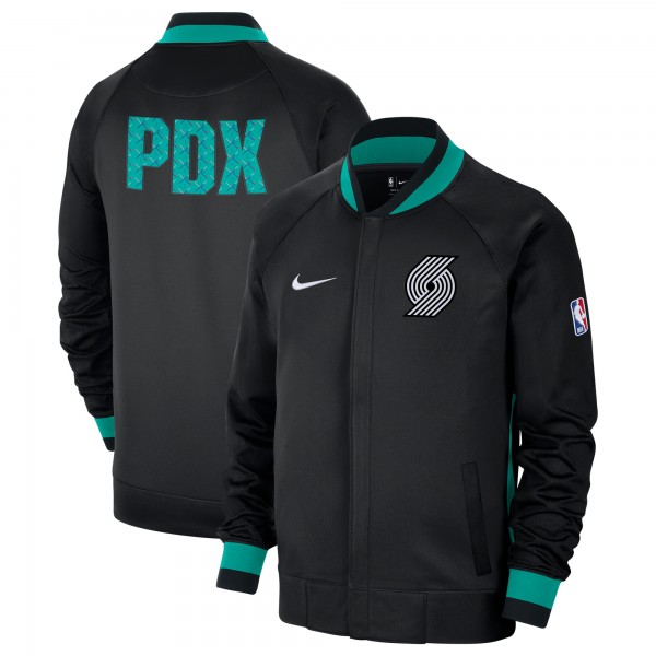 Кофта на молнии Portland Trail Blazers Nike 2022/23 City Edition Showtime Thermaflex - Black