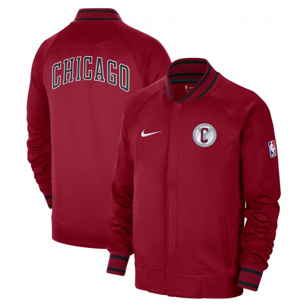 Chicago Bulls Nike 2022/23 City Edition Showtime Thermaflex Full-Zip Jacket - Red