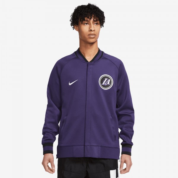 Кофта на молнии Los Angeles Lakers Nike 2022/23 City Edition Showtime Thermaflex - Gray
