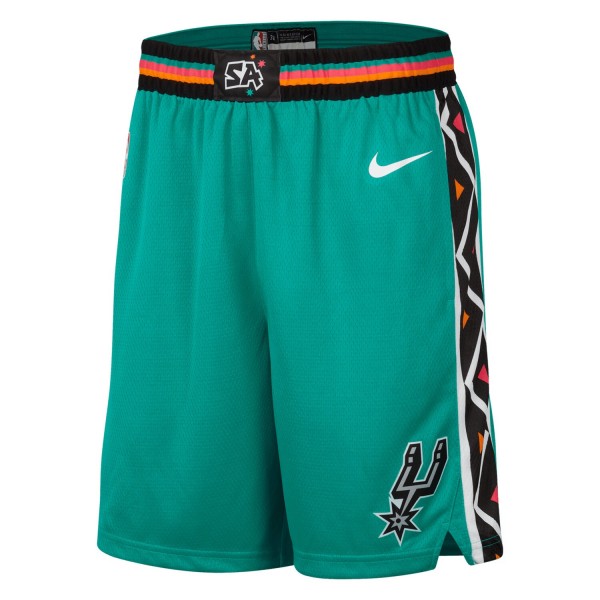 Шорты San Antonio Spurs Nike 2022/23 City Edition Swingman - Turquoise