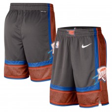 Oklahoma City Thunder Nike 2022/23 City Edition Swingman Shorts - Anthracite