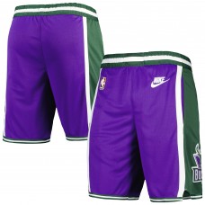 Milwaukee Bucks Nike 2022/23 Classic Edition Swingman Performance Shorts - Purple