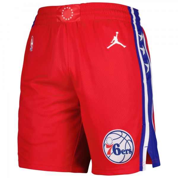 Шорты Philadelphia 76ers Jordan Brand 2022/2023 Statement Edition Swingman Performance - Red