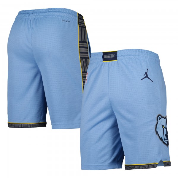Шорты Memphis Grizzlies Jordan Brand 2022/2023 Statement Edition Swingman Performance - Light Blue