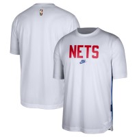 Футболка Brooklyn Nets Nike Hardwood Classics Pregame Warmup Shooting Performance - White