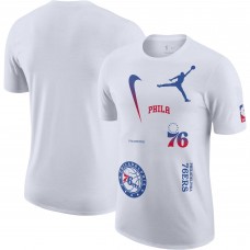 Футболка Philadelphia 76ers Jordan Brand Courtside Statement Edition Max90 - White