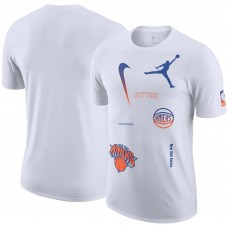 Футболка New York Knicks Jordan Brand Courtside Statement Edition Max90 - White