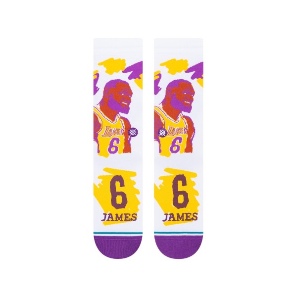 Носки LeBron James Los Angeles Lakers Stance Player Paint Crew