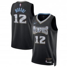 Игровая форма  Ja Morant Memphis Grizzlies Nike Unisex 2022/23 Swingman - City Edition - Black