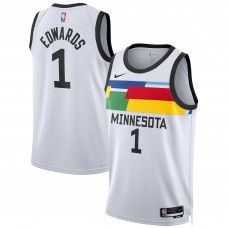 Anthony Edwards Minnesota Timberwolves Nike Unisex 2022/23 Swingman Jersey - City Edition - White