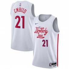 Игровая форма  Joel Embiid Philadelphia 76ers Nike Unisex 2022/23 Swingman - City Edition - White