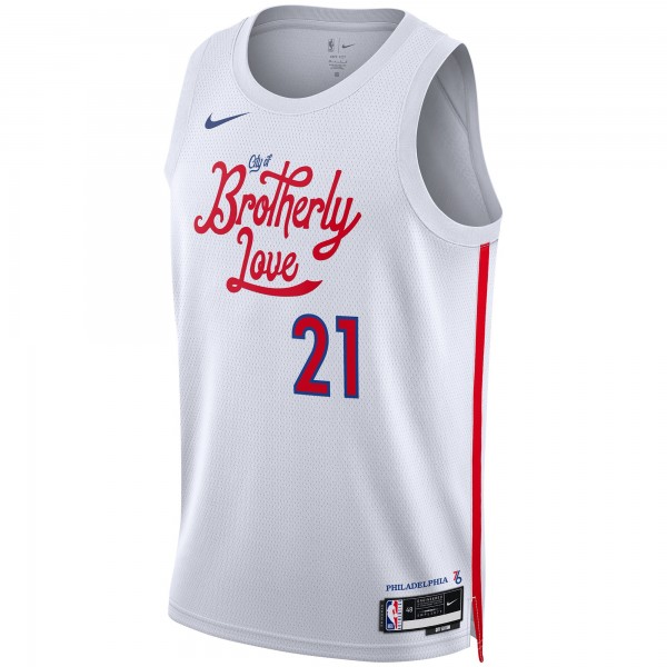 Игровая форма  Joel Embiid Philadelphia 76ers Nike Unisex 2022/23 Swingman - City Edition - White