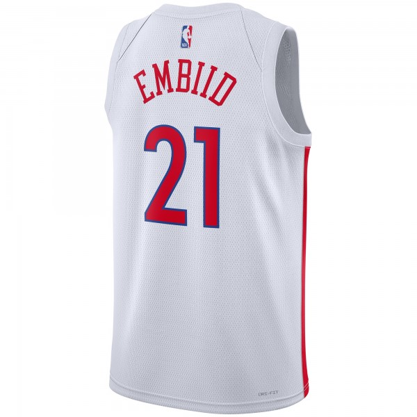 Игровая форма  Joel Embiid Philadelphia 76ers Nike Unisex 2022/23 Swingman - City Edition - White