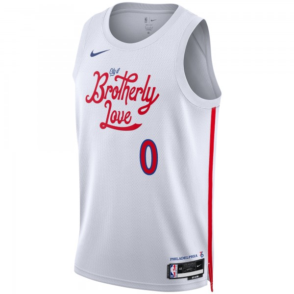 Игровая форма  Tyrese Maxey Philadelphia 76ers Nike Unisex 2022/23 Swingman - City Edition - White