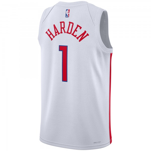 Игровая форма  James Harden Philadelphia 76ers Nike Unisex 2022/23 Swingman - City Edition - White