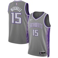 Игровая форма  Davion Mitchell Sacramento Kings Nike Unisex 2022/23 Swingman - City Edition - Anthracite