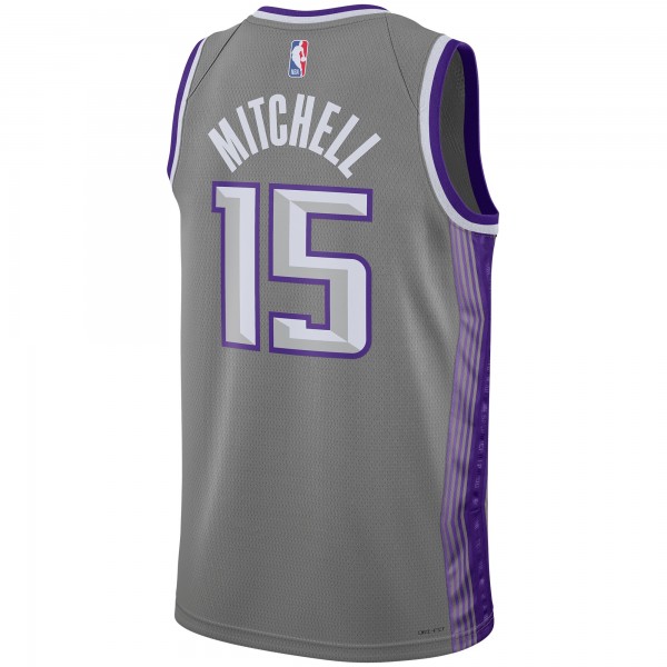 Игровая форма  Davion Mitchell Sacramento Kings Nike Unisex 2022/23 Swingman - City Edition - Anthracite