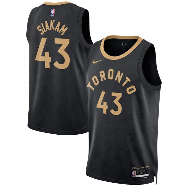 Игровая форма  Pascal Siakam Toronto Raptors Nike Unisex 2022/23 Swingman - City Edition - Black