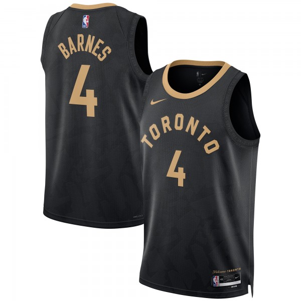 Игровая форма  Scottie Barnes Toronto Raptors Nike Unisex 2022/23 Swingman - City Edition - Black