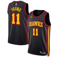 Джерси Unisex Atlanta Hawks Trae Young Jordan Brand Black Swingman - Statement Edition