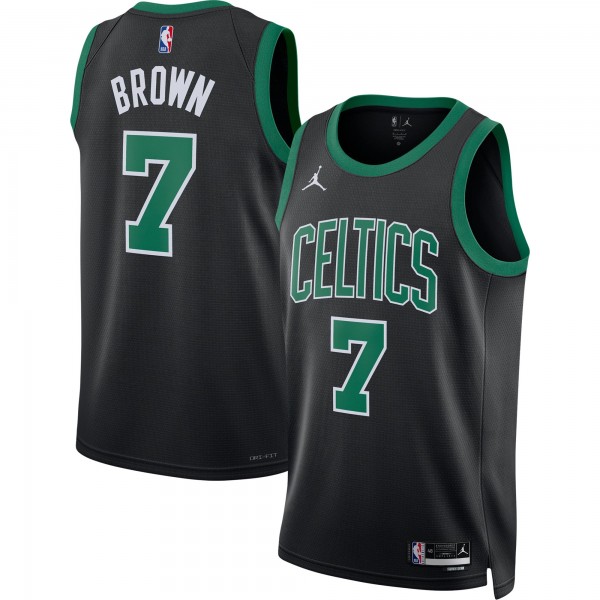 Игровая джерси Jaylen Brown Boston Celtics Jordan Brand Unisex Swingman - Statement Edition - Black