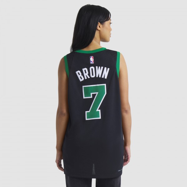 Игровая джерси Jaylen Brown Boston Celtics Jordan Brand Unisex Swingman - Statement Edition - Black