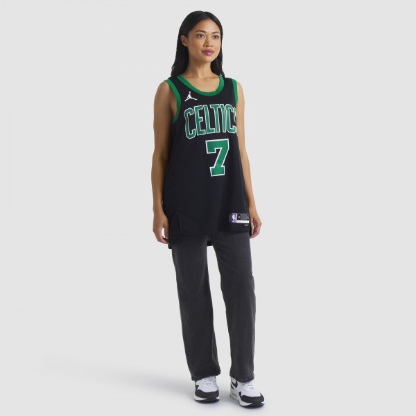 Игровая джерси Jaylen Brown Boston Celtics Jordan Brand Unisex Swingman - Statement Edition - Black