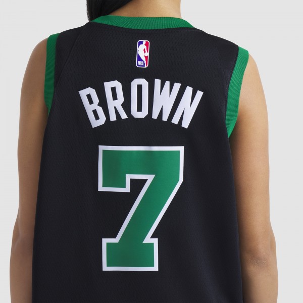 Игровая джерси Jaylen Brown Boston Celtics Jordan Brand Unisex Swingman - Statement Edition - Black