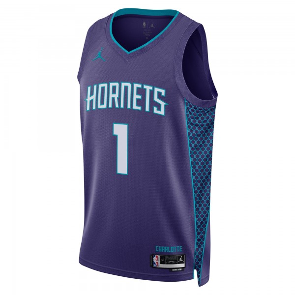 Игровая форма  LaMelo Ball Charlotte Hornets Jordan Brand 2022/23 Statement Edition Swingman - Purple
