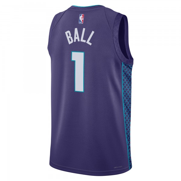 Игровая форма  LaMelo Ball Charlotte Hornets Jordan Brand 2022/23 Statement Edition Swingman - Purple